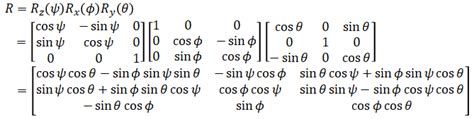 Zxy Euler Angles