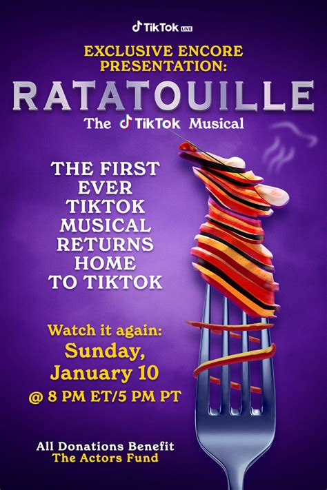 TikTok's Ratatouille: The Musical makes it to Broadway and streams on TikTok | TikTok Newsroom