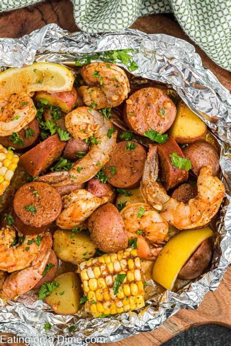 Shrimp Boil Foil Pack Eating On A Dime