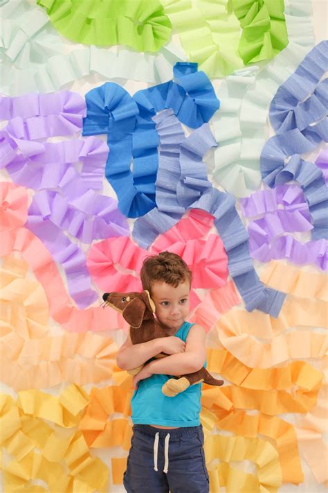 Diy Crepe Paper Wall Photo Backdrop Lovely Indeed