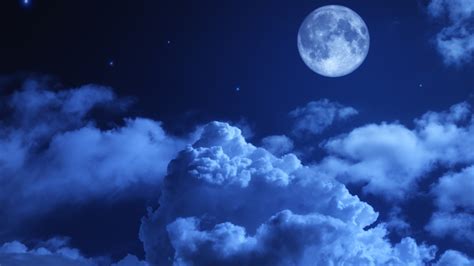 1366x768 Moon Night Sky Clouds 5k Laptop HD ,HD 4k Wallpapers,Images ...