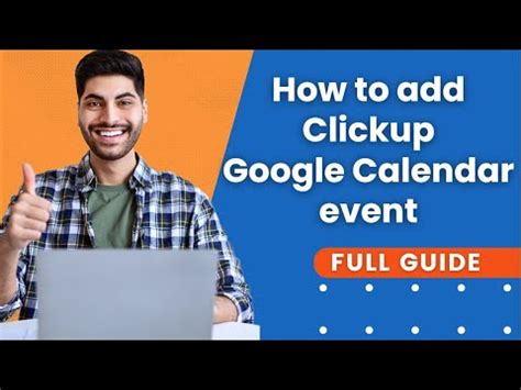 How To Add Clickup Google Calendar Event Clickup Tutorial Youtube