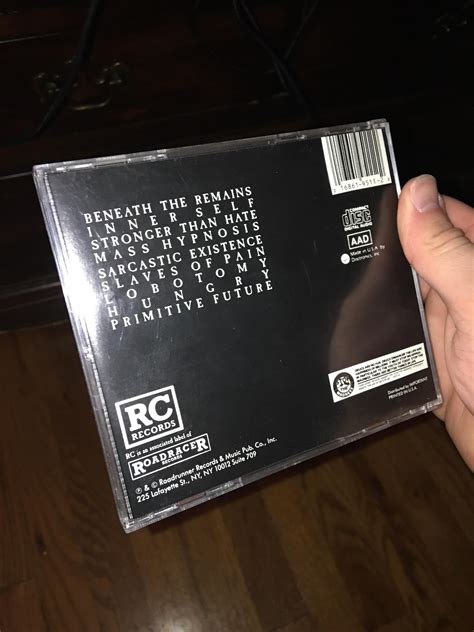 my original 1989 sepultura beneath the remains cd : r/Cd_collectors