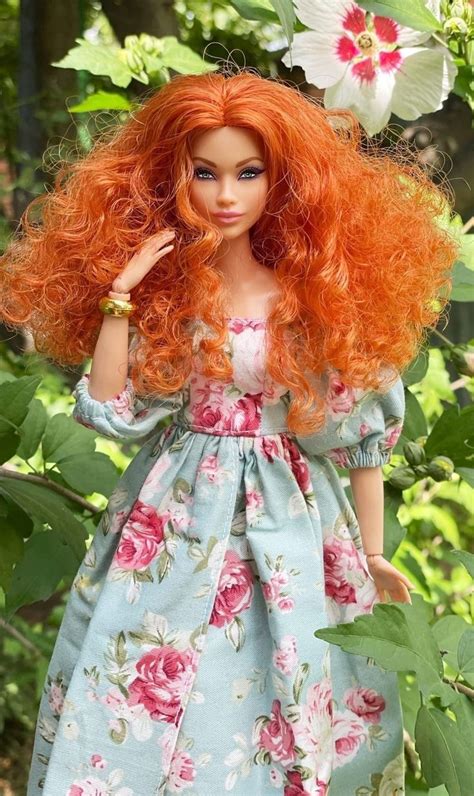 Red Hair Doll Barbies Pics Doll Aesthetic Barbie Sewing Patterns