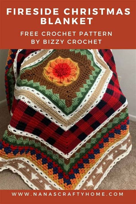 Crochet Christmas Blanket Pattern Fireside Stitch Sampler Crochet