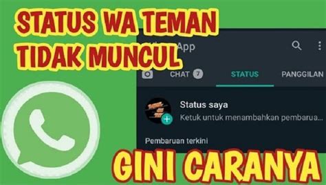 Cara Mengatasi Status WA Teman Tidak Muncul 7 Langkah Tech Zyo