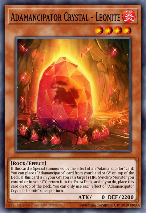 Adamancipator Crystal Leonite Yu Gi Oh Card Database YGOPRODeck