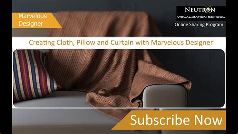 Creating Cloth Pillow And Curtain In Marvelous Designer Youtube