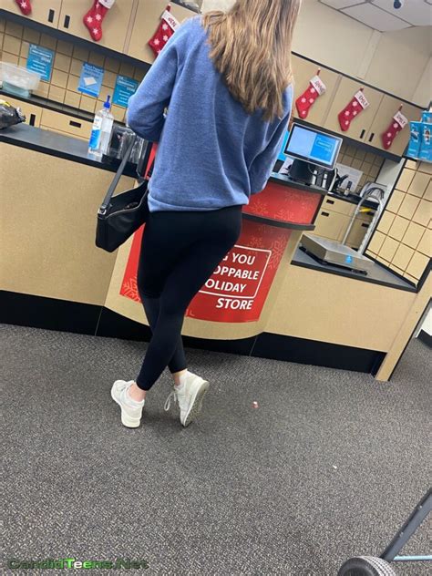 Blonde Teen Ass In Leggings Store Creepshot Candid Teens