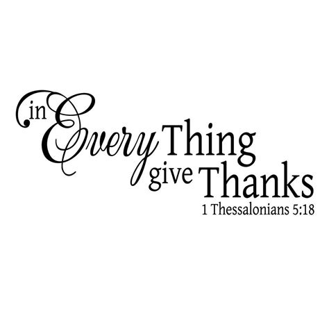 In Everything Give Thanks Wall Decal