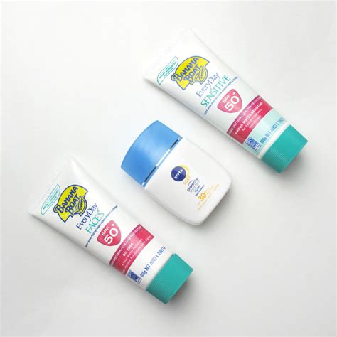 Banana Boat and Nivea Facial Sunscreen Reviews | Lab Muffin Beauty Science