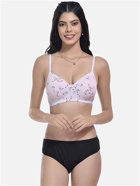 Buy StyFun Floral Printed Lightly Padded Lingerie Set Lingerie Set For Women 24347690 Myntra