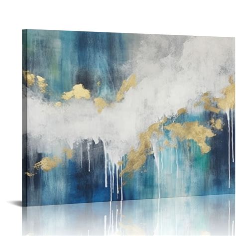 Onetech Modern Abstract Canvas Wall Art Contemporary Bedroom Living