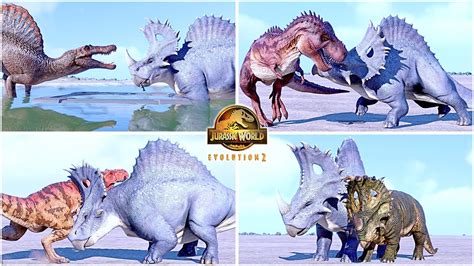 Rebel And Angel Spinoceratops All Perfect Animations And Interactions 🦖 Jurassic World Evolution 2