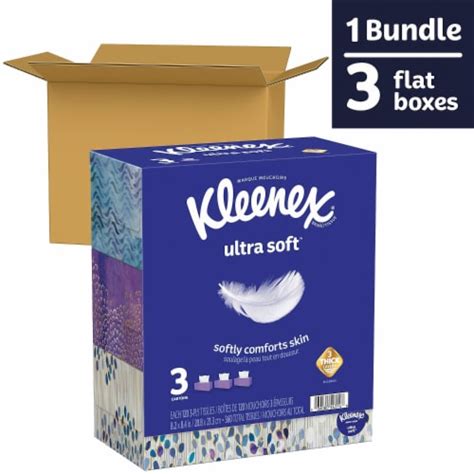 Kleenex Ultra Soft Facial Tissue Ply Tissues Box Boxes Pack