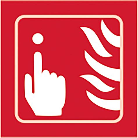 Taktyle Self Adhesive Fire Alarm Braille Sign 150mm X 150mm Spectrum