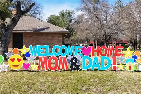 Custom Corrugated Happy Birthday Letter Yard Signs With Stakes ThatShop