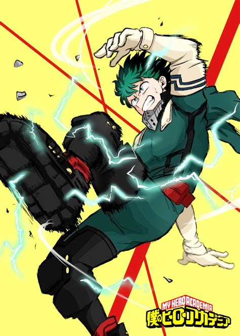 Anime Hero Academia Deku Poster By Team Awesome Displate Hero