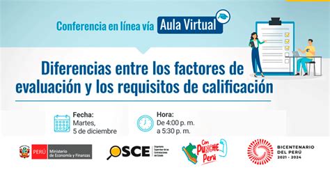 Conferencia Online Gratis Diferencias Entre Los Factores De Evaluaci N