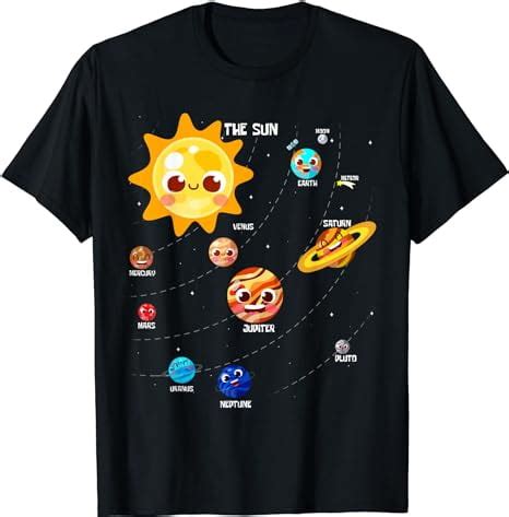 Solar System Planets T Shirt Gift For Space Geeks T Shirt Walmart