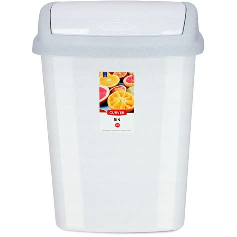 Кофа за боклук, Curver, Пластмаса, 25 L, Сива - eMAG.bg