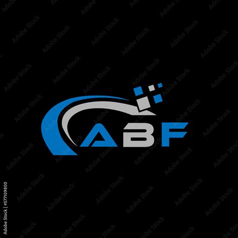 ABF Letter Logo Design On Black Background ABF Creative Initials