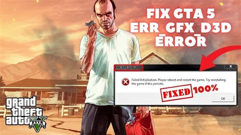 How To Fix Gta Err Gfx D D Error Fix Gta Direct X Error Fix