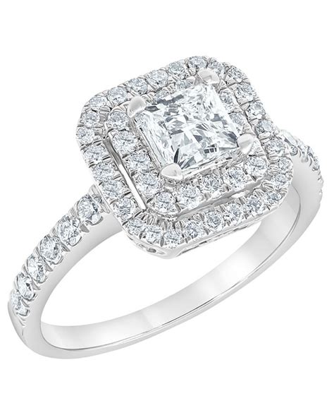 Macys Diamond Bridal Ring Set 2 Ct Tw In 14k White Gold Macys