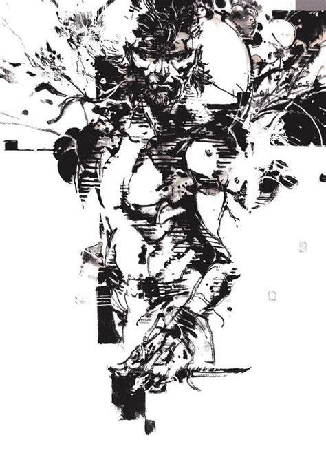 Yoji Shinkawa X Metal Gear Solid Naked Snake The Boss Poster Print Art