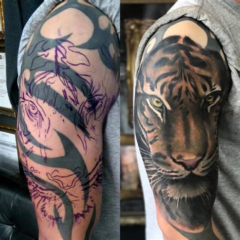 Tiger Cover Up Tattoo By Seb Limited Availability At Revival Tattoo