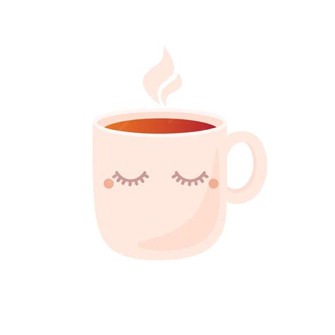 Premium Vector Cute Cartoon Cup Of Tea