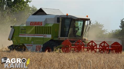 ŻNIWA Z CLAAS Ą NA 2 KOMBAJNY2x CLAAS 204 MEGA 108 VXPSZENICA