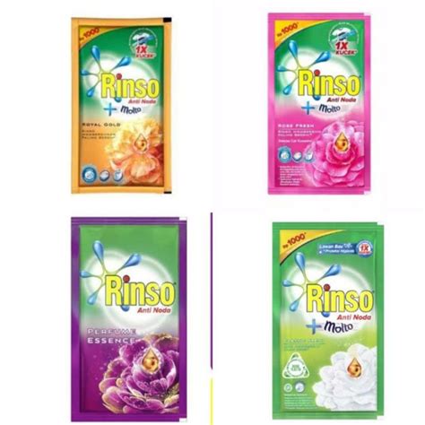 Rinso Molto Detergent Cair 38 ML X 12 SACHET Deterjen Pewangi Liquid