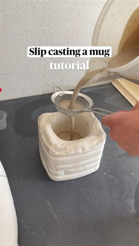 Slip Casting A Mug Into A Plaster Mold Tutorial DIY Clay Ceramics