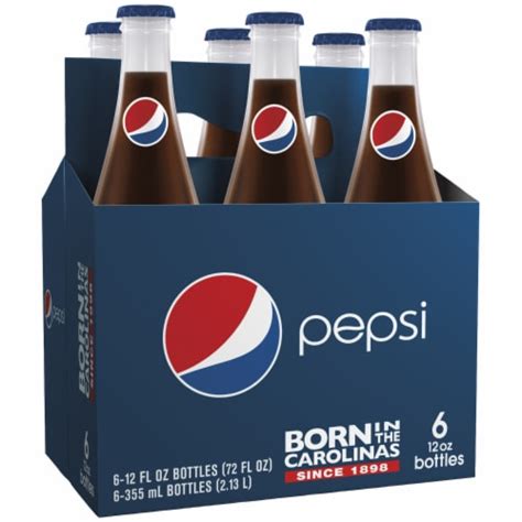 Pepsi Cola Soda 6 Bottles 12 Fl Oz Kroger