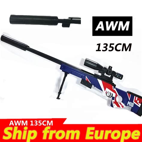Корабль из ЕС AWM 135 см снайперская винтовка страйкбол безопасность ...