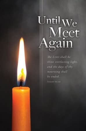 Until We Meet Again Isaiah Kjv Bulletins Christianbook