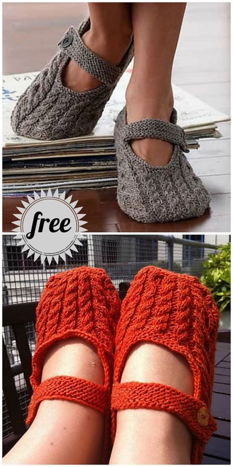 Knitted Slippers Patterns Free Ideas To Try The WHOot Knitted