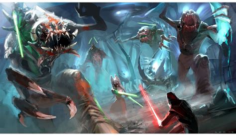 Shaak Ti Battle - Pictures & Characters Art - Star Wars: The Force ...