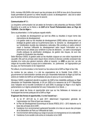 Rapport Gar Ii Rapport Du Seminaire 1 PDF