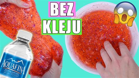 SLIME Z WODY Slime Bez Kleju Bez Boraksu Bez Maseczki Galaretkowy