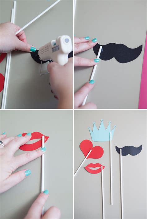 Learn how to make your own photo booth stick props!