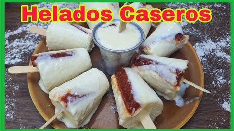 Helados Caseros De Queso Y Bocadillo Bien Cremosos Helados Para