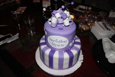 Purple Lavender 2 Tier Cake