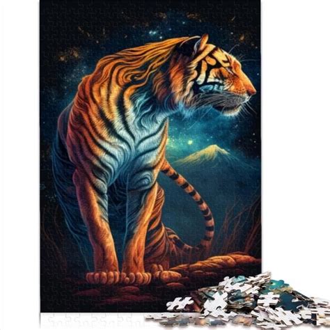 Puzzles Pour Adultes 1000 Pièces Un Tigre La Nuit Puzzle Adulte Puzzles