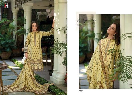 Deepsy Suit Bin Saeed Lawn Vol Cotton With Printed Pakistani Salwar