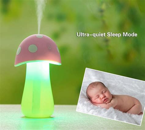 Ollivan Ml Portable Ultrasonic Cool Mist Mushroom Lamp Humidifier