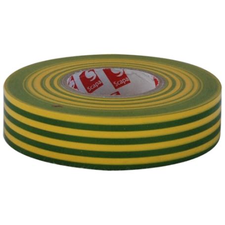 4310 PVC Isolatietape 19mm X 33 Meter Geel Groen