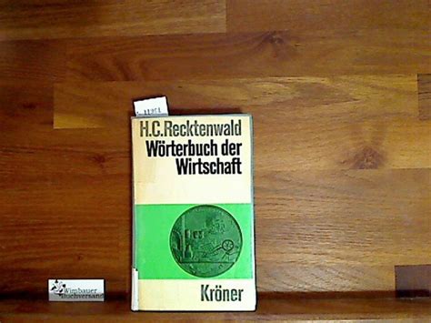 ISBN 3520114100 Wörterbuch der Wirtschaft gebraucht antiquarisch