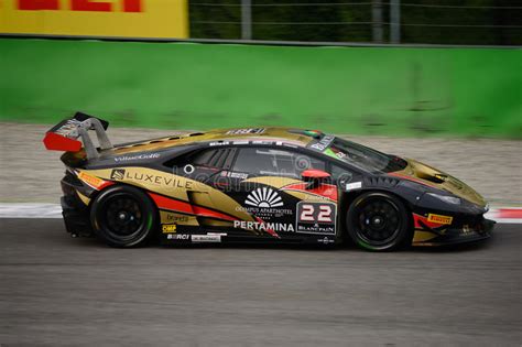 Lamborghini Hurac N Super Trofeo Race At Monza Editorial Photography